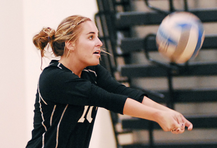 Leopard libero Chelsea Sleight  (Kelly Rivas photo)