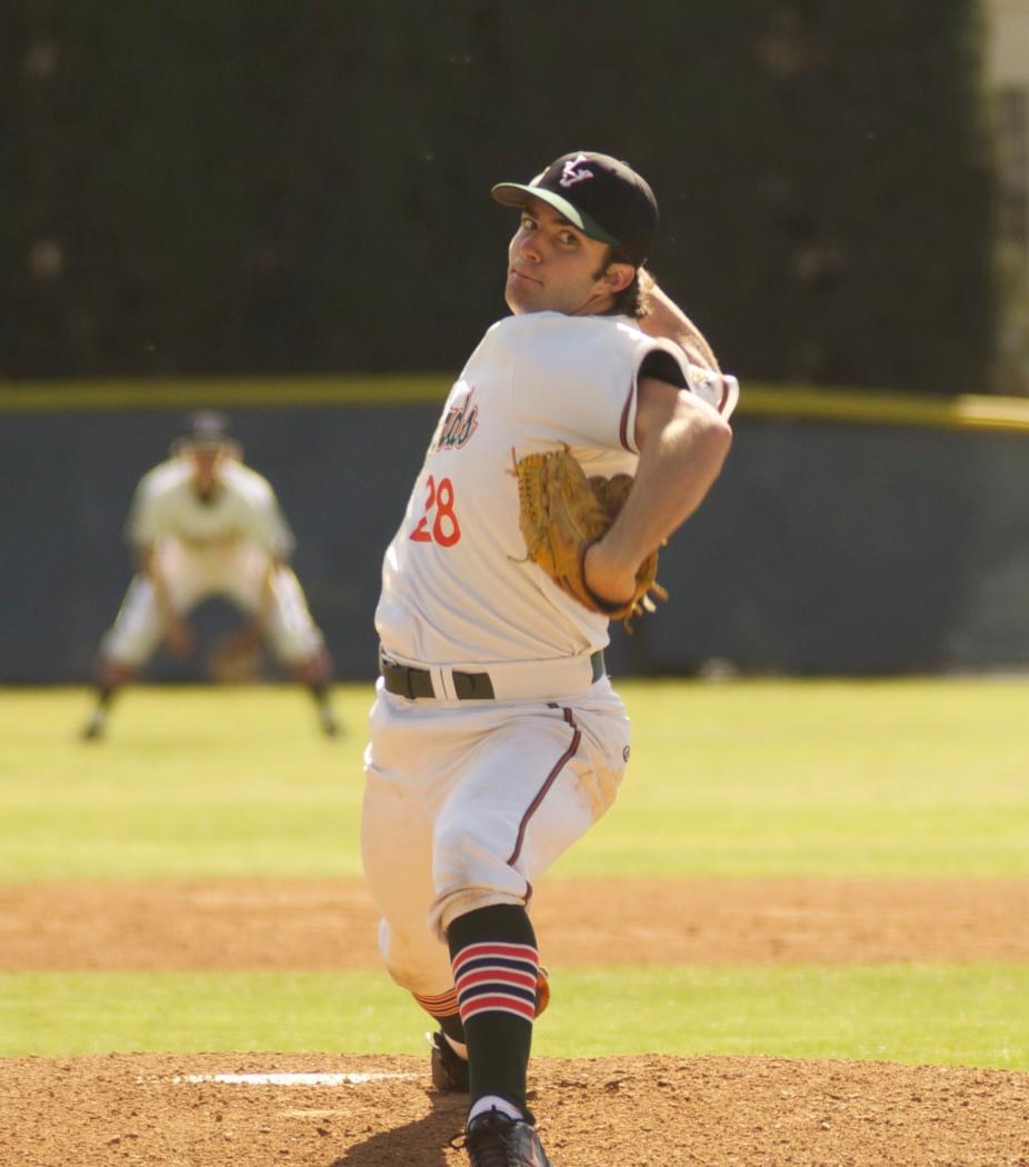 Sean Beckman scattered six hits while striking out six batters in the Game 1 win over the Sagehens (Keith Knight photo)