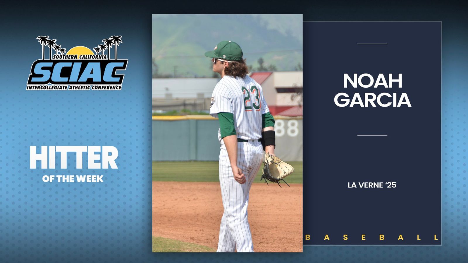 Noah Garcia Named SCIAC Hitter Of The Week