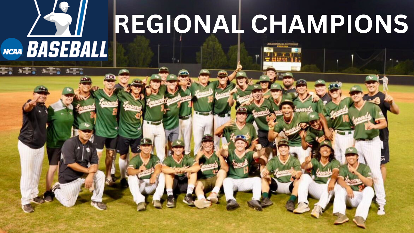 Leopards Win NCAA Baseball Regional Championship