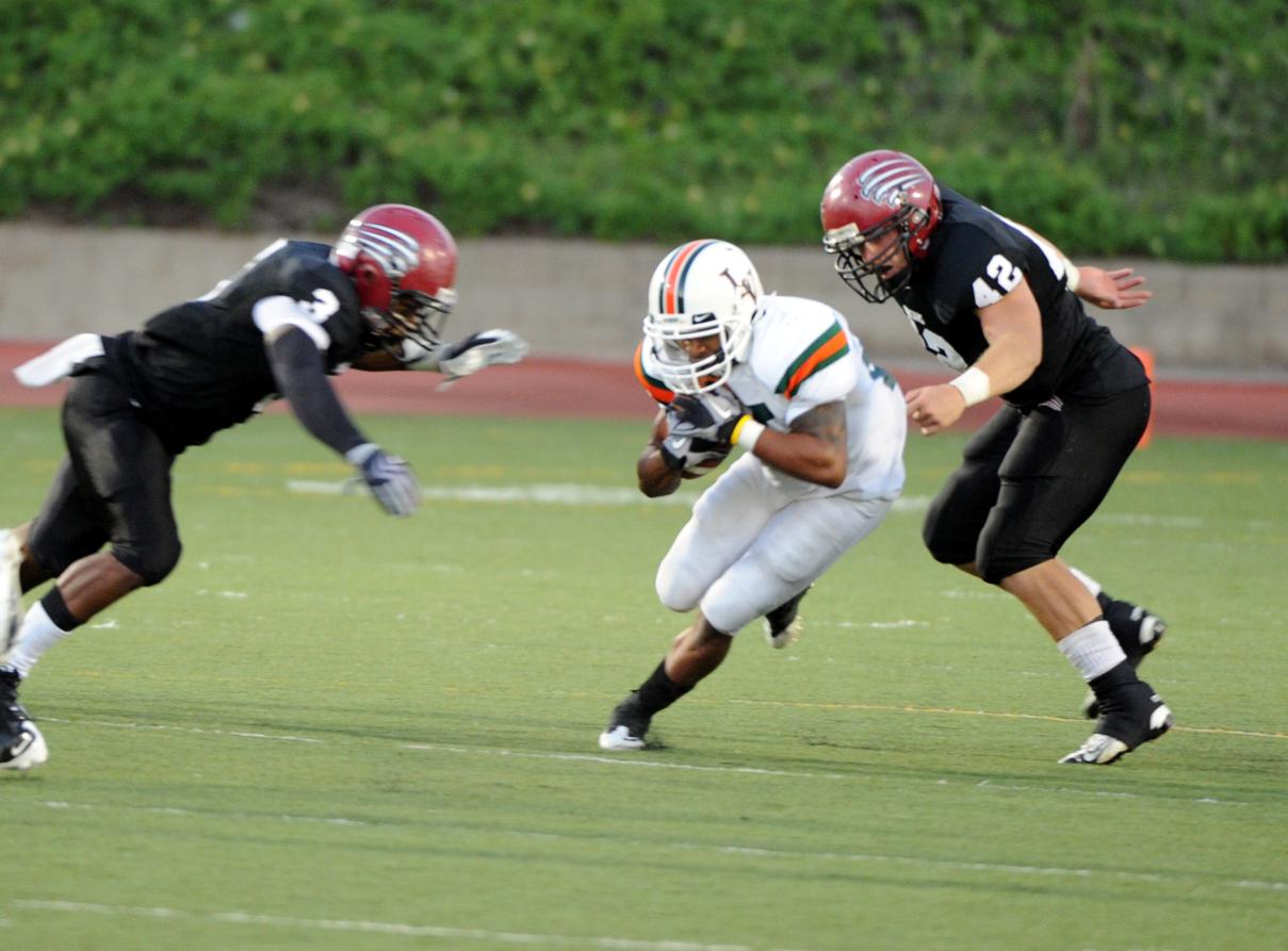 Erek Brown rushed for 100 yards on 20 carries against the Cougars (photo courtesy APU Sports Information)