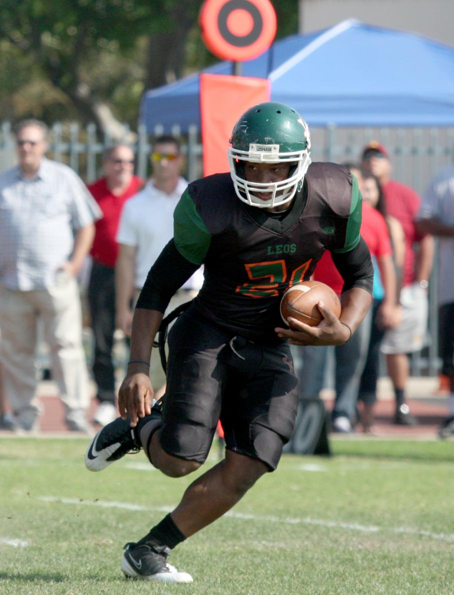 Matt Biggers led the Leopards in rushing en route to Second Team All-SCIAC honors a year ago