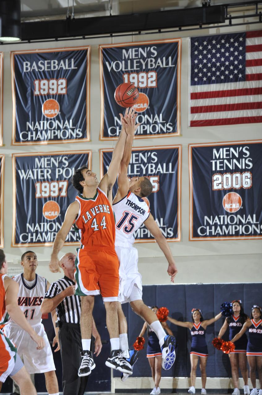 Leopard center Alex Wolpe collected eight points and three rebounds against the Waves (courtesy Pepperdine sports information)