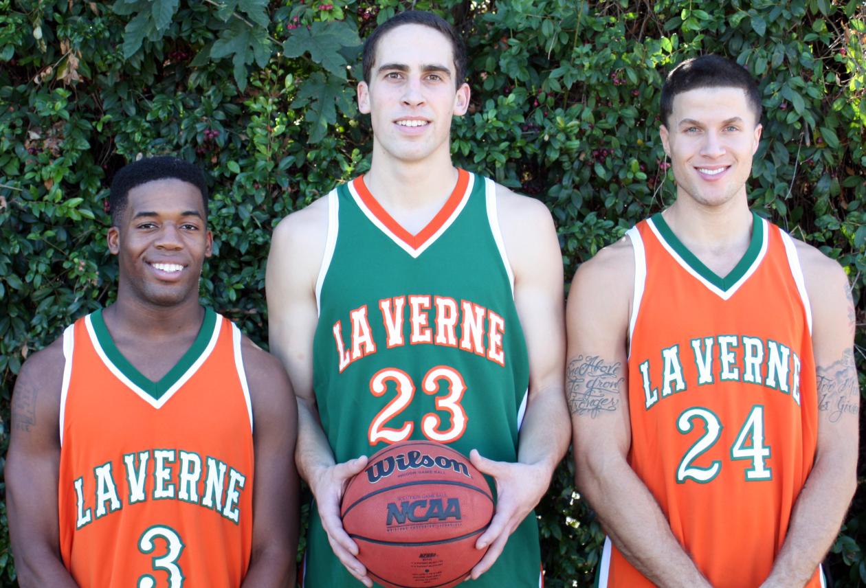(From left) John Leggett, Trevor Woodland, Mychal Thomas look to provide experience heading into the 2010-11 campaign