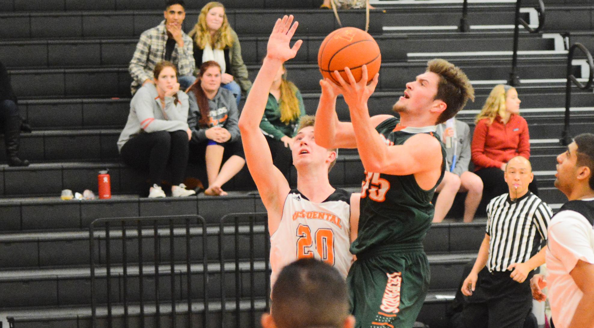 Men's Basketball squeaks out OT win at Oxy