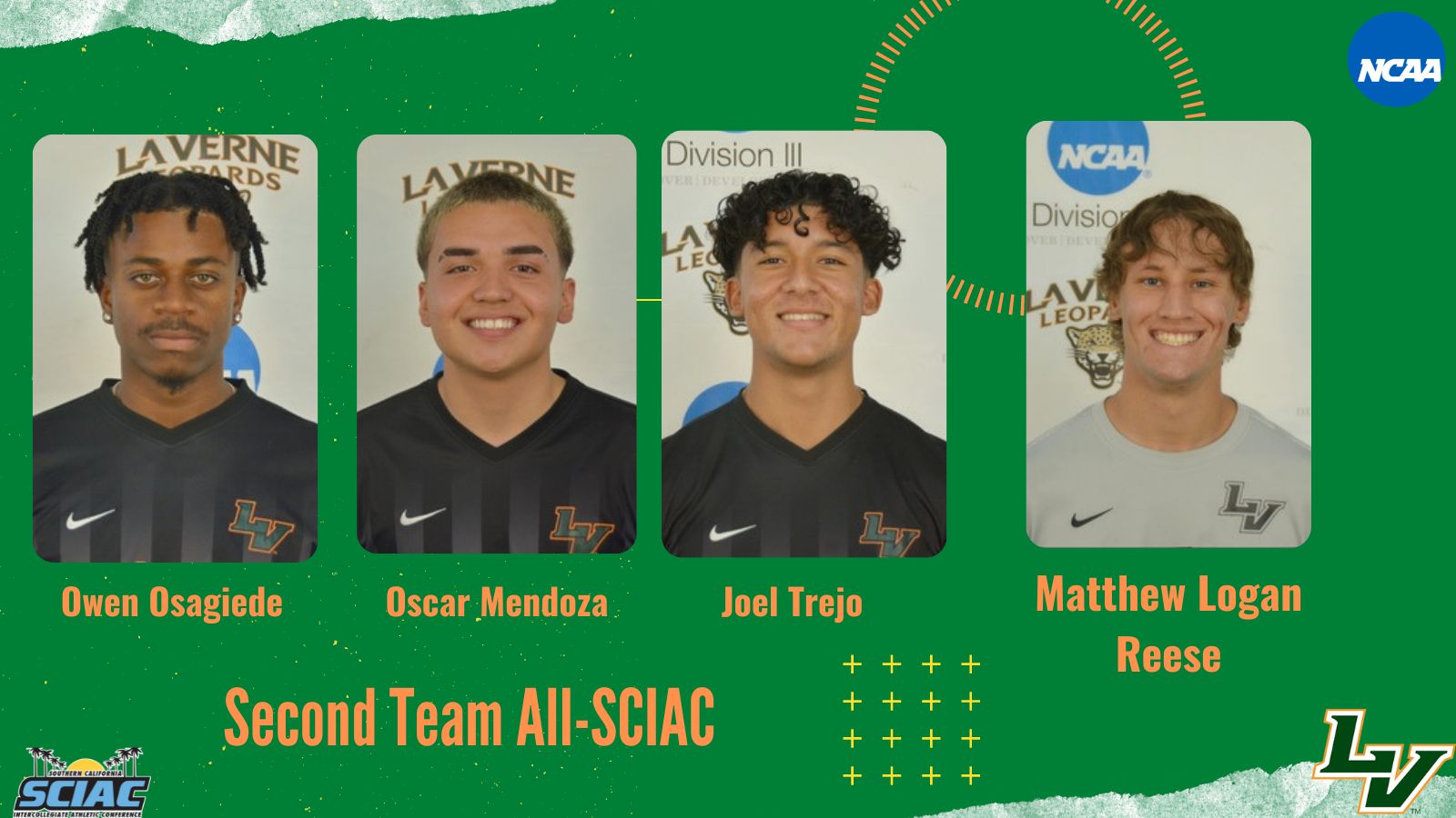 Four Leopards Named Second Team All-SCIAC