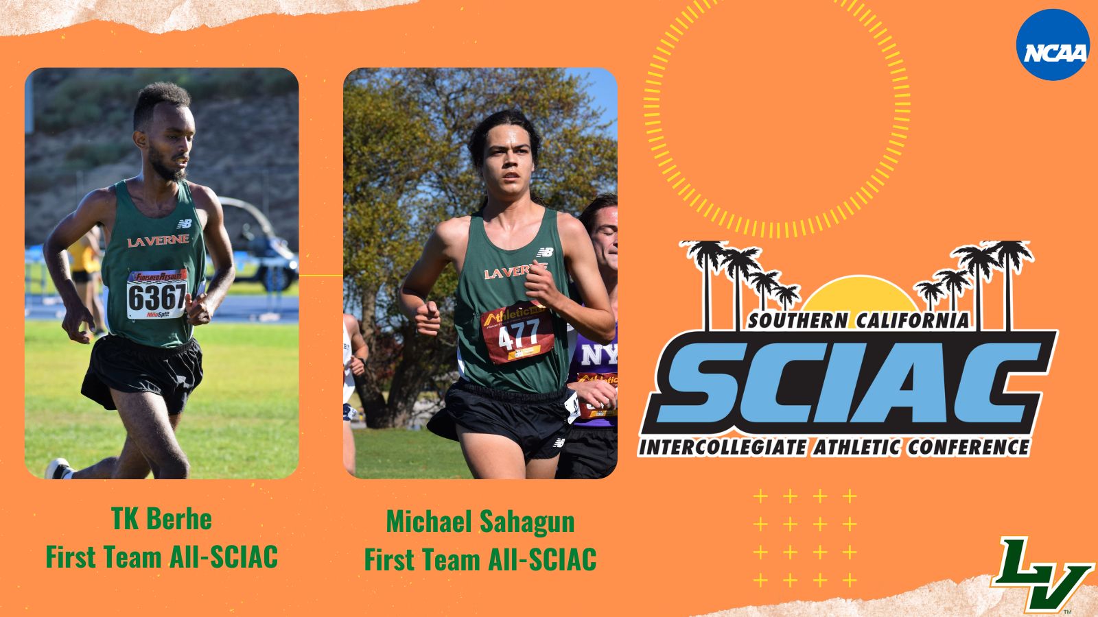 TK Berhe And Michael Sahagun Named To The 2022 Men's Cross Country All-SCIAC Team