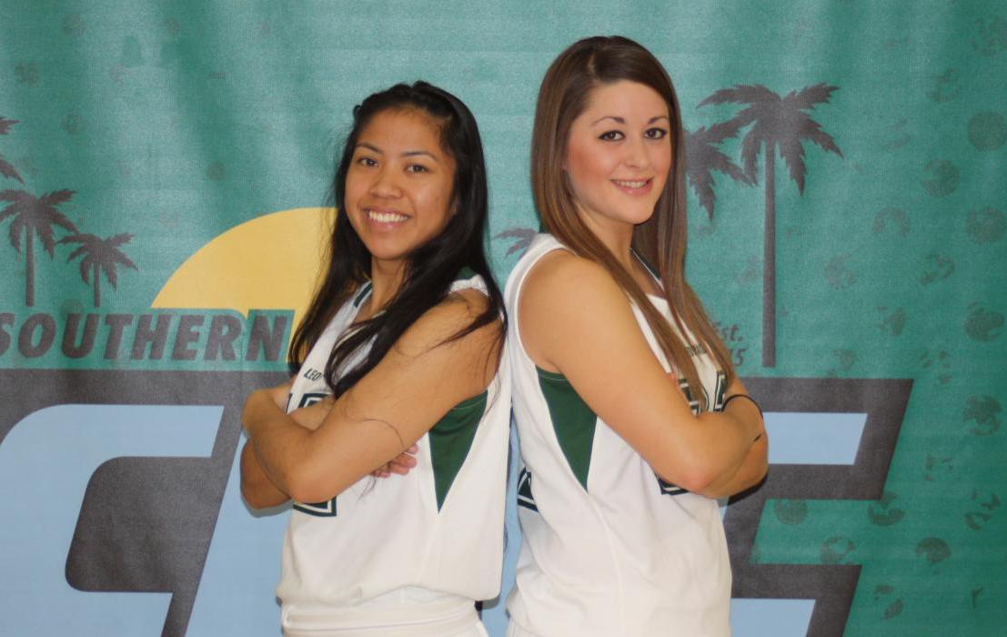 Leopard seniors Raphaelle Buenafe (left) and Chantal Crouzet