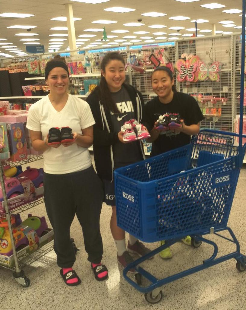 Women's Hoops Gives Back Through Shoe Drive