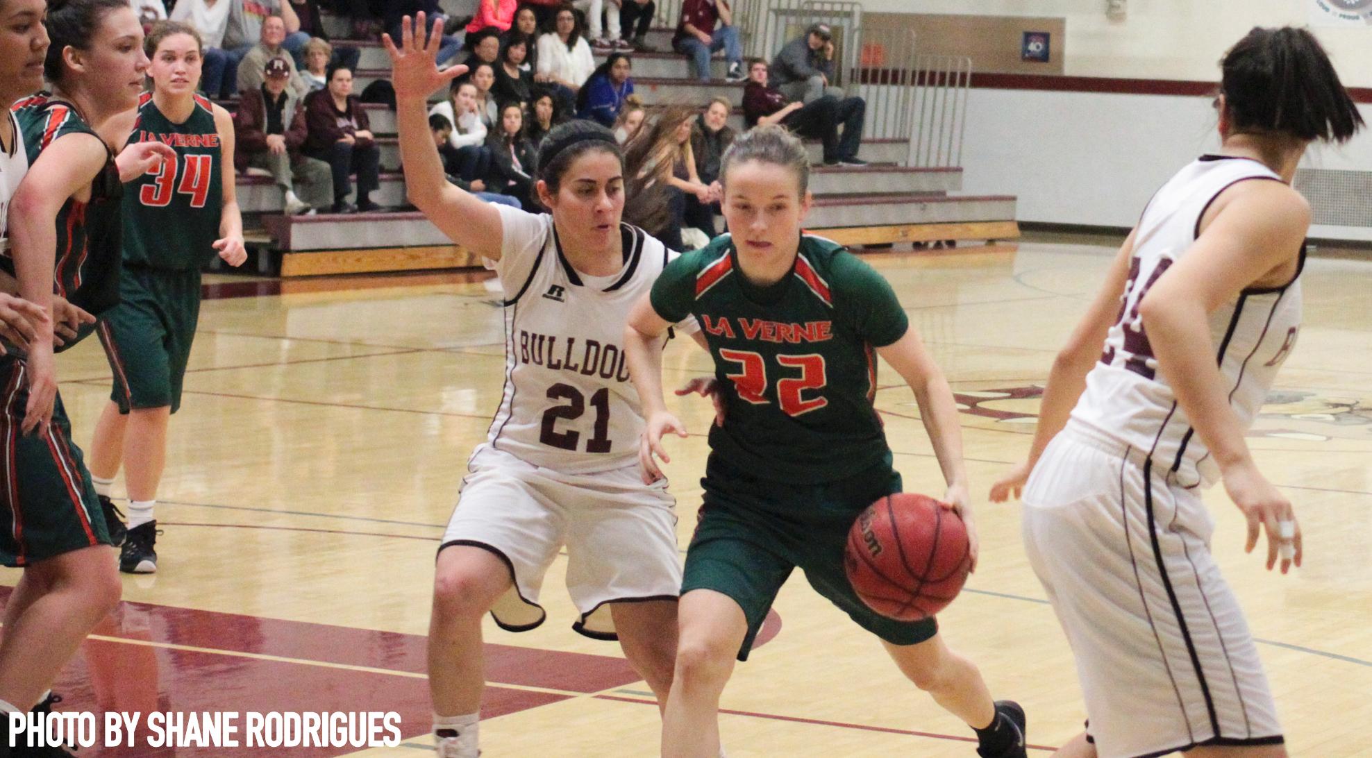 Women's Basketball falls short at Oxy, 64-61