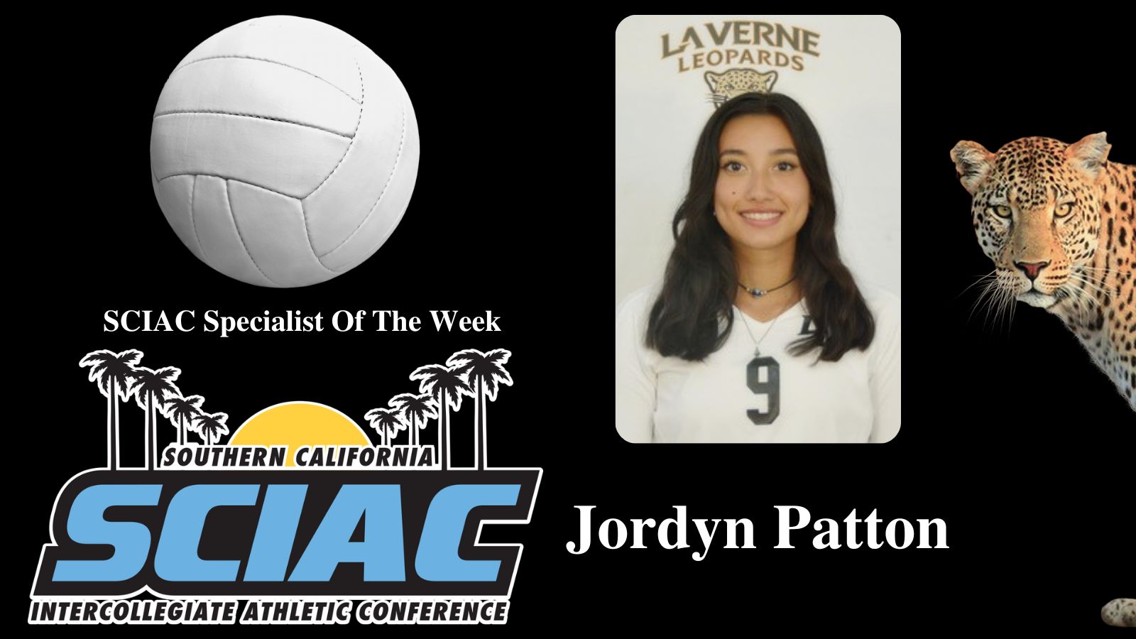 Jordyn Patton Named SCIAC Specialist Of The Week